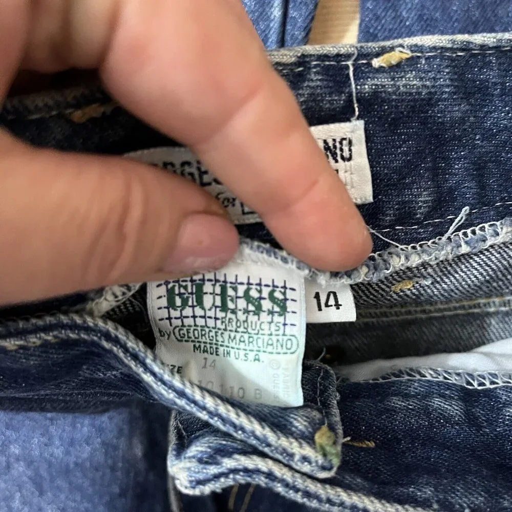 Vintage Guess Blue Jeans Georges Marciano Medium Wash USA made Size 0 Read Descr - Picture 3 of 7